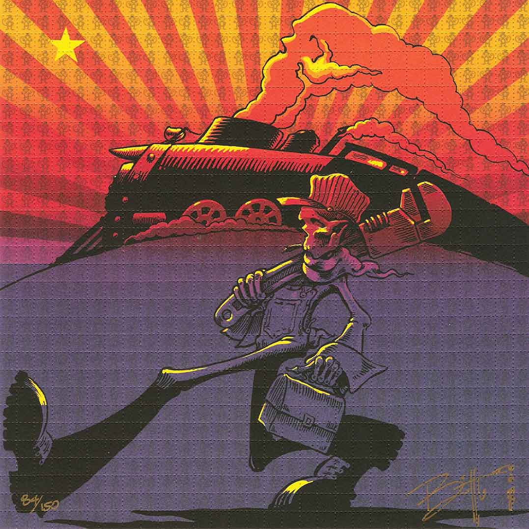 Richard Biffle Signed Monkey and the Engineer Blotter Art