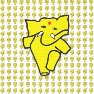 Appa The Dancing Elephant Blotter Art