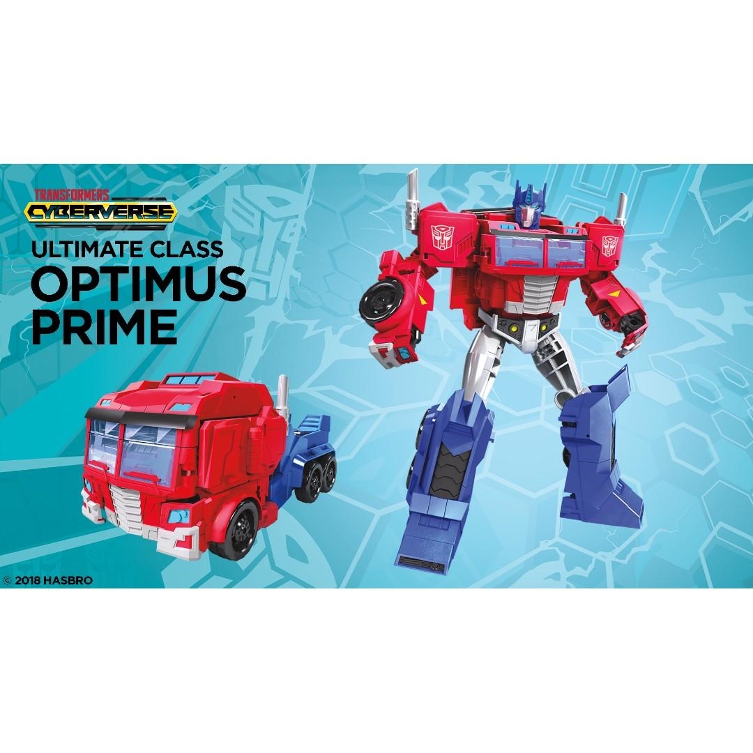 Transformers toys optimus prime cyberverse ultimate class sales figure