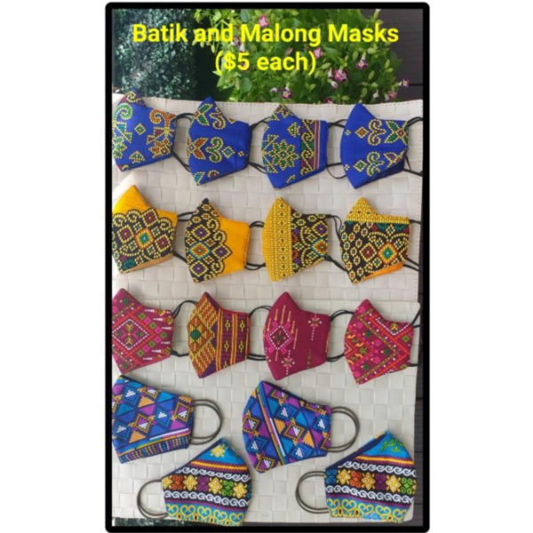 Batik and Malong Colorful Face Masks @ SFF Shop For Fave shopforfaves.com