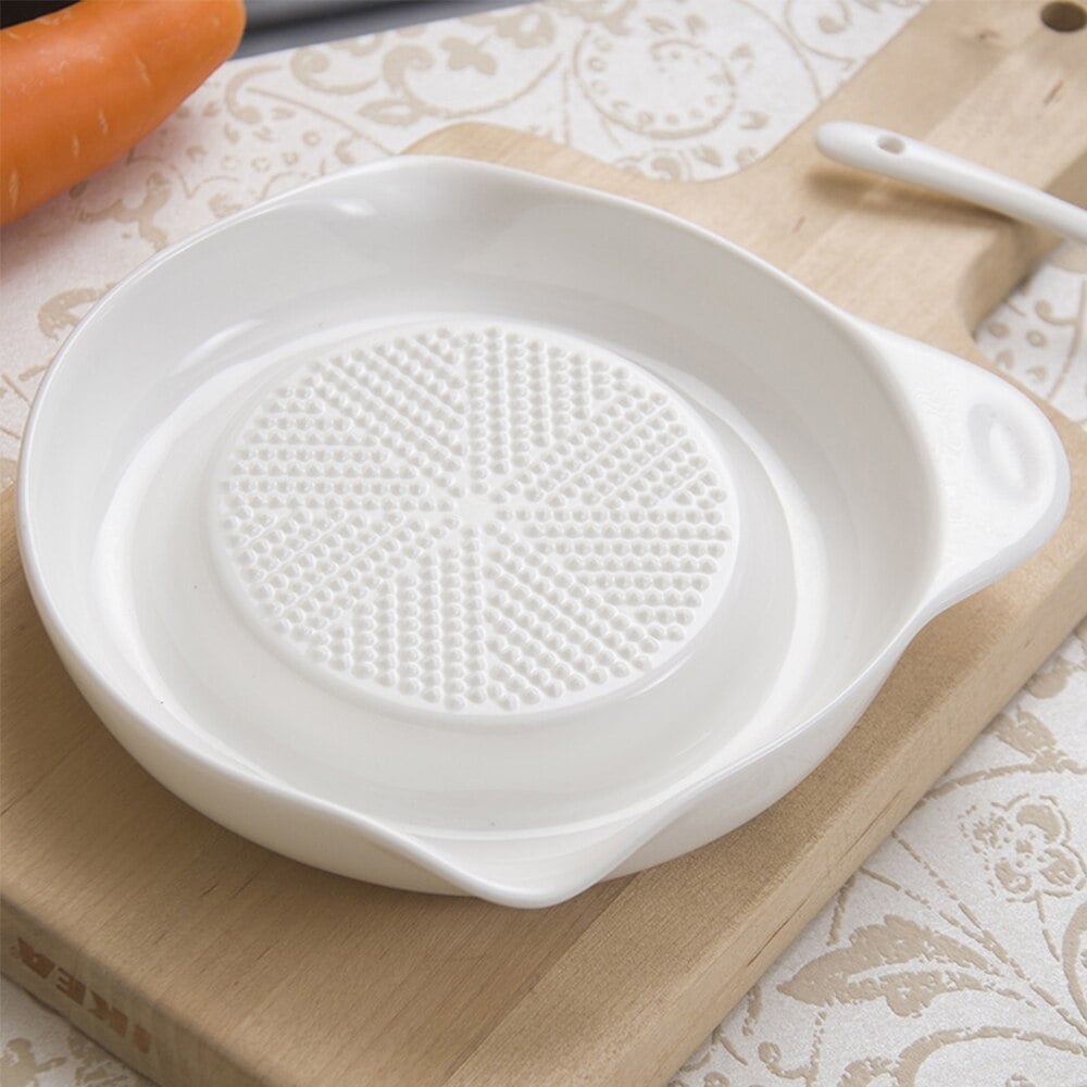 Ceramic Grater for Carrot Ginger Garlic Wasabi Portable Porcelain