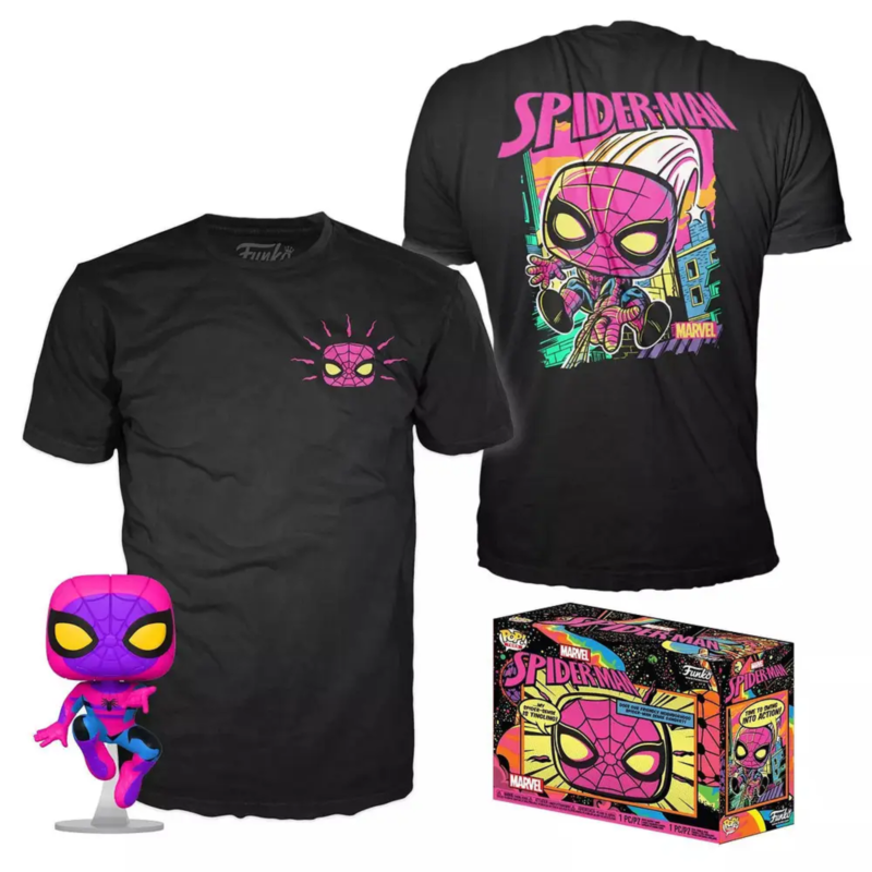 spider man black light pop