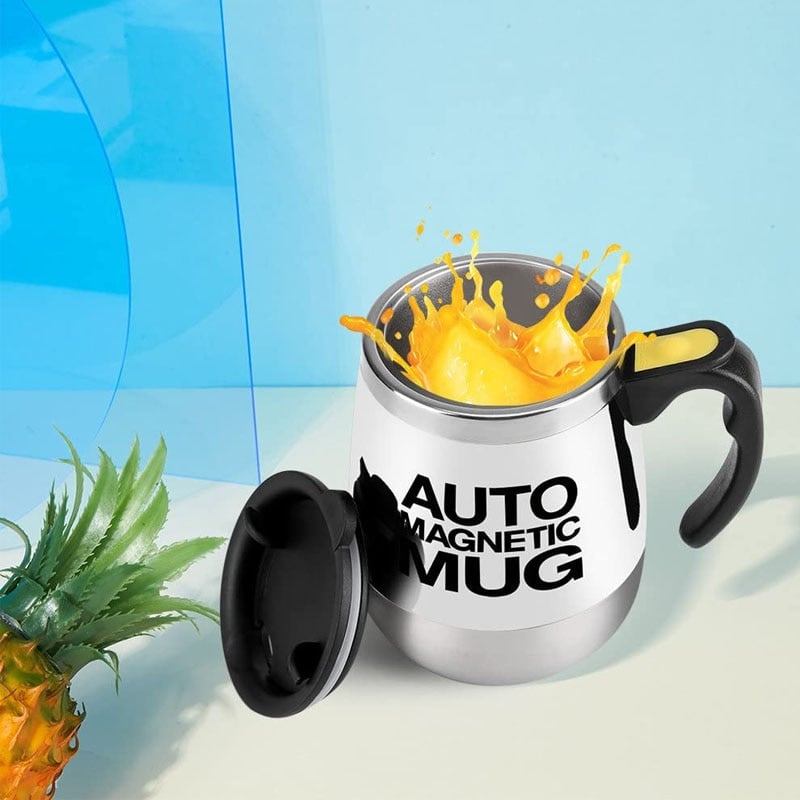 Self Stirring Coffee Mug Cup - Funny Electric Stainless Steel
