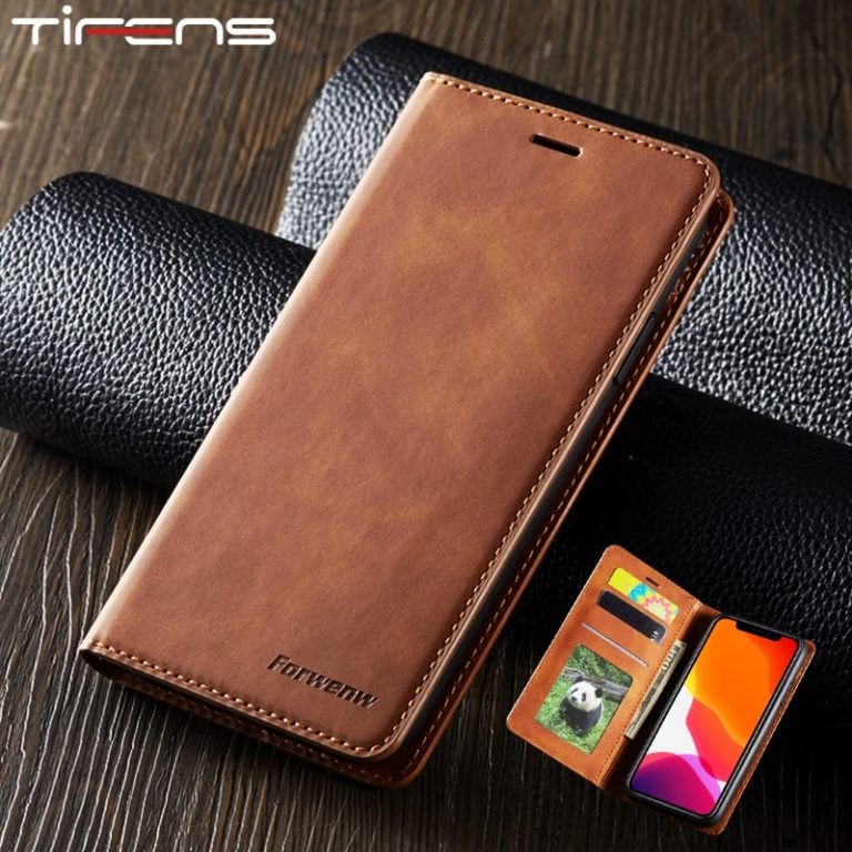 Magnetic Leather Case For iPhone 12 Mini 11 Pro XS Max XR 7 8 6 6s Plus ...