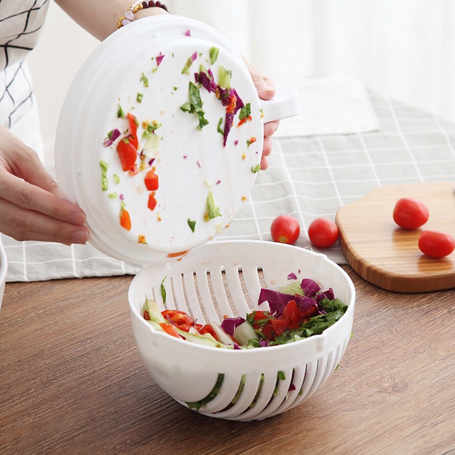 Salad Cutter Fruit and Vegetable Cutter – LifeGetsEasy