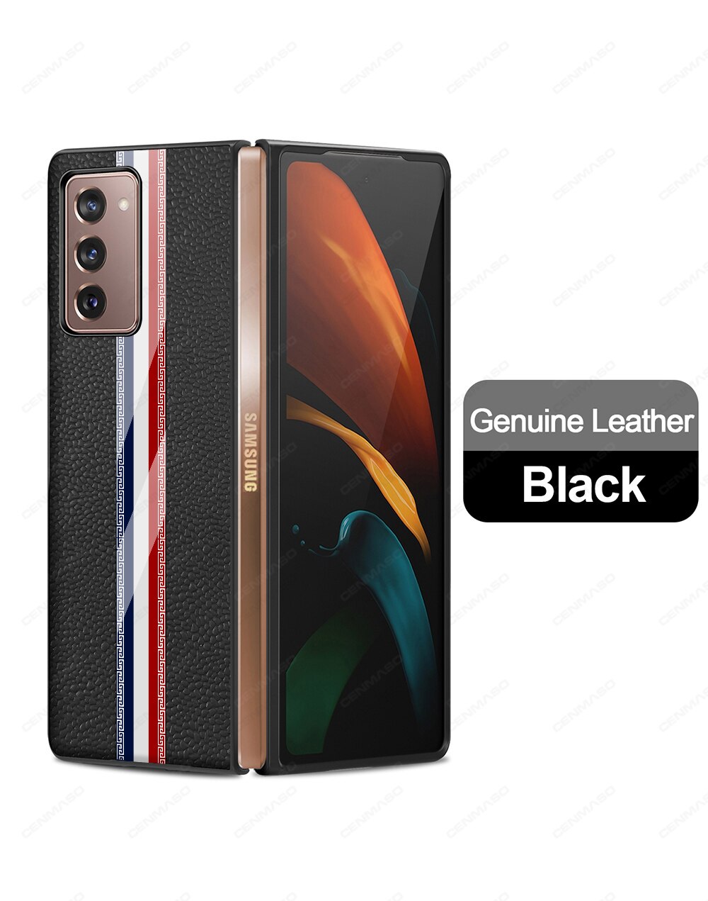 Luxury Case For Samsung Galaxy Z Fold 2 Newest Foldable Leather Back 