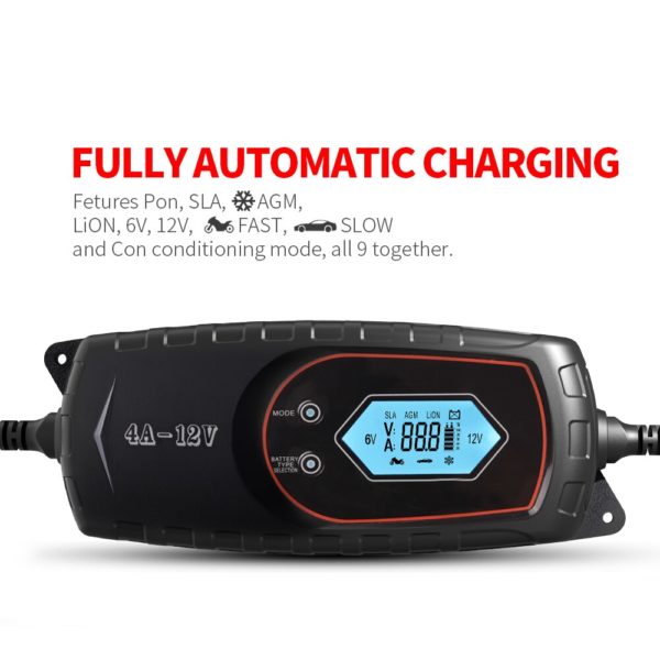 5bcca5b3 mictuning car 12v 4a smart battery charger maintainer intelligent fully automatic trickle battery charger for boats