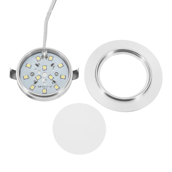 698d33be 12v recessed ceiling light led lamp round shape ultra thin interior lighting small downlight for car