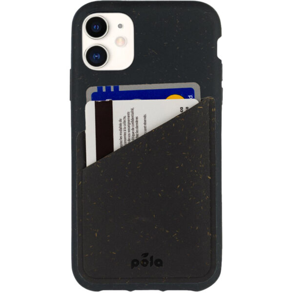 1ea2c692 pela case compostable phone case card holder black 1