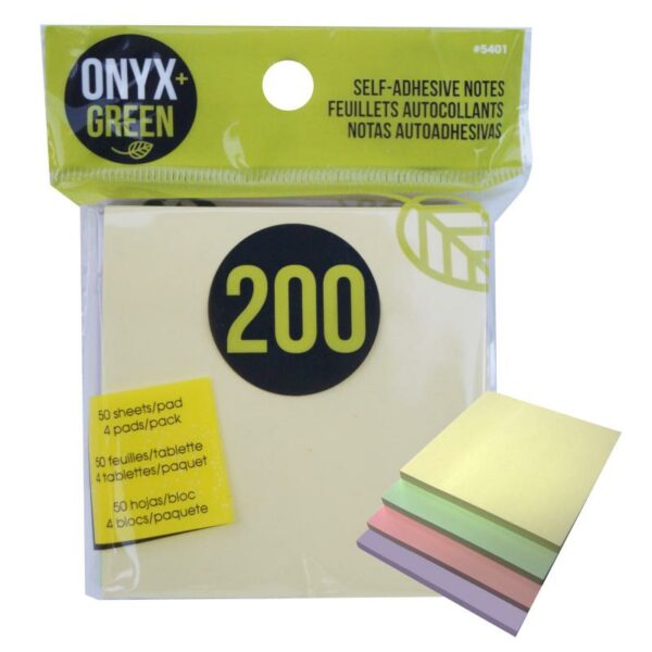 7ccf2a91 onyx and green recycled paper sticky notes