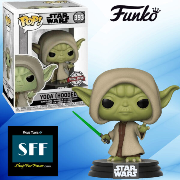 Funko Pop Star Wars Yoda Hooded Special Edition #393 Shop For Faves @ shopforfaves.com