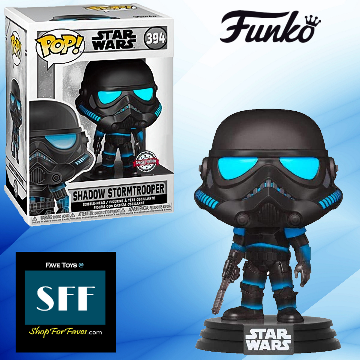 Funko Pop Star Wars Shadow Stormtrooper Special Edition #394 - Shop For  Faves