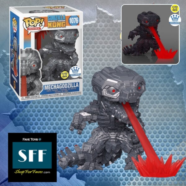 Funko Pop Movies Godzilla vs Kong Mechagodzilla Exclusive Glow In The Dark #1076 Shop For Faves @ shopforfaves.com