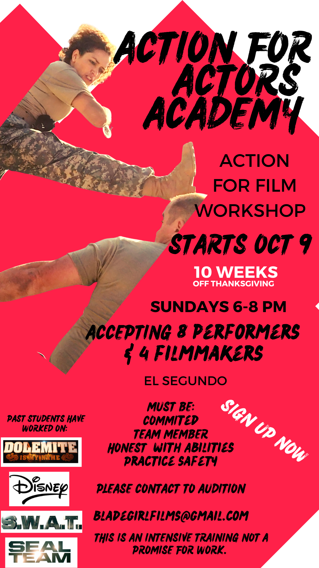 e2a68574 action for actors academy fall flyer 2022
