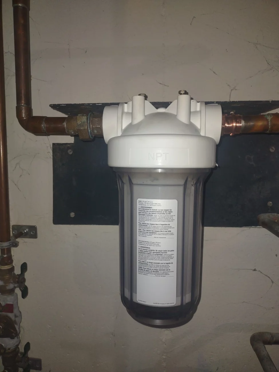 Replace owners whole house filter – Harvard MA