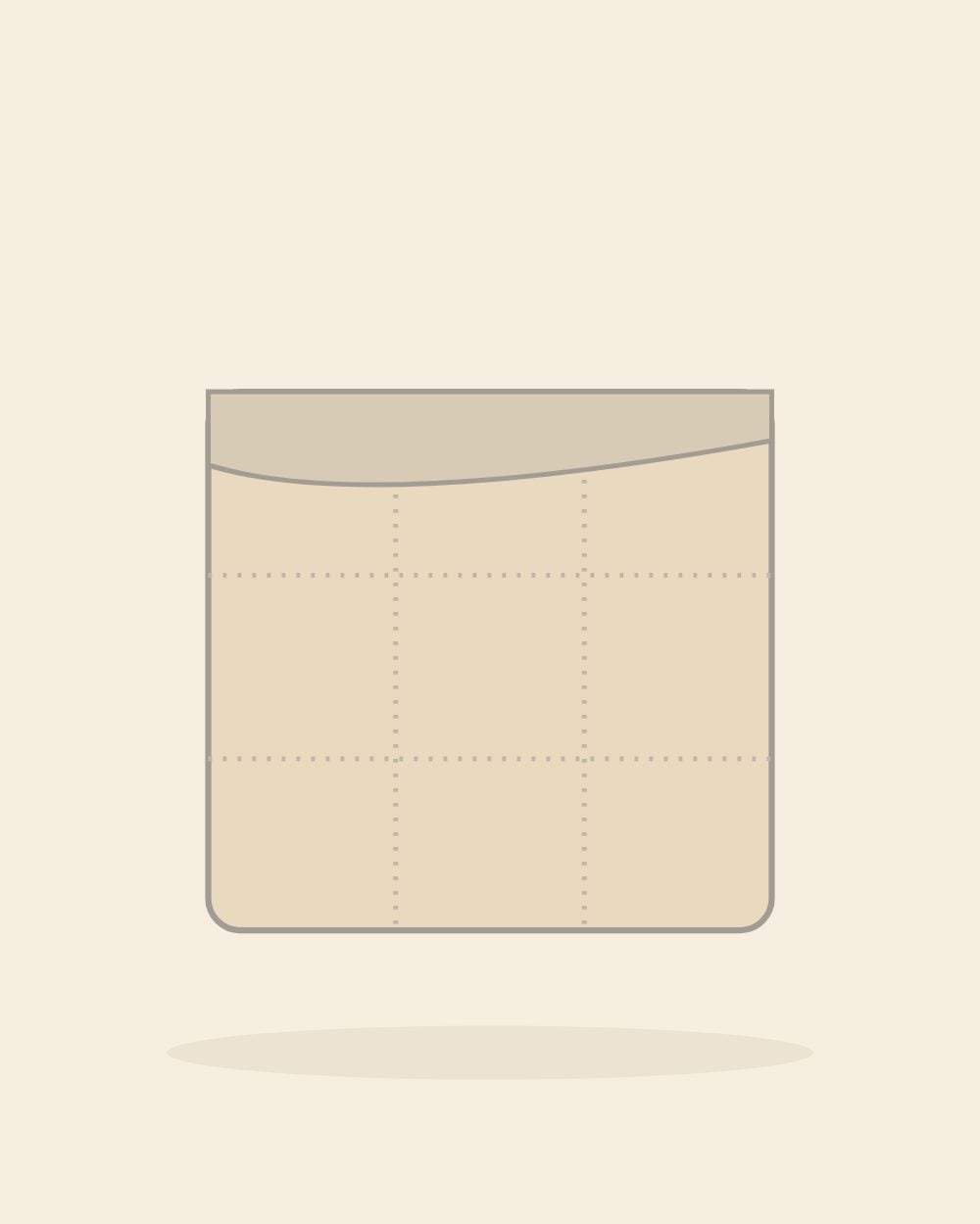 Illustration of the four-layer muslin blanket in oat (sample image)