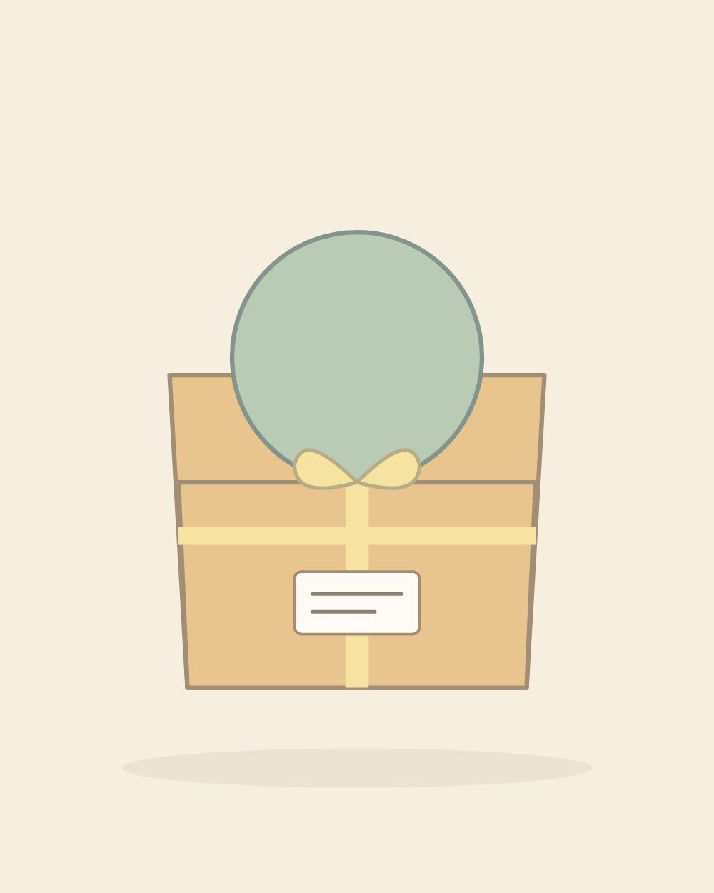 Illustration of the first foods gift box (sample image)