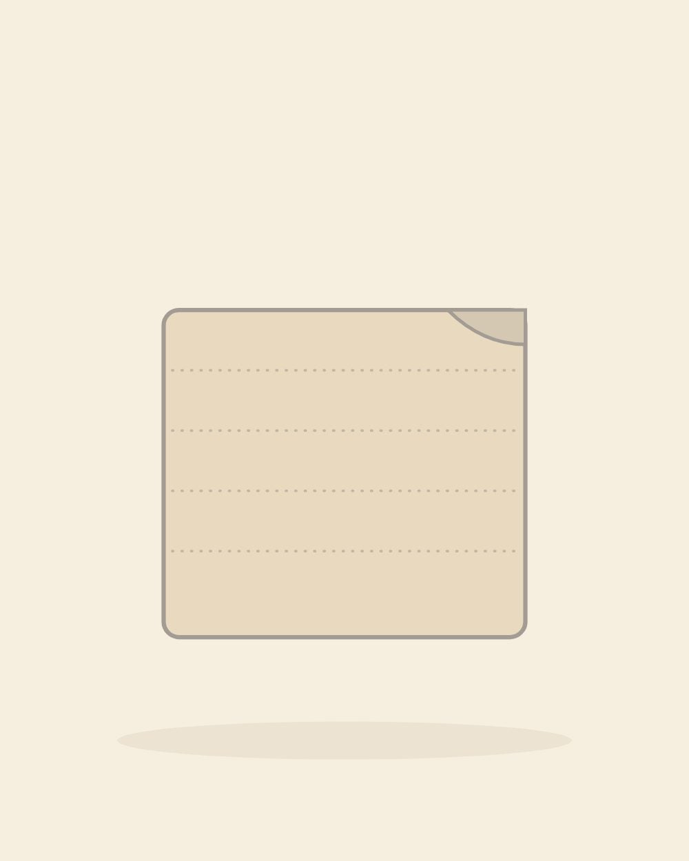 Illustration of the organic muslin wrap in oat (sample image)