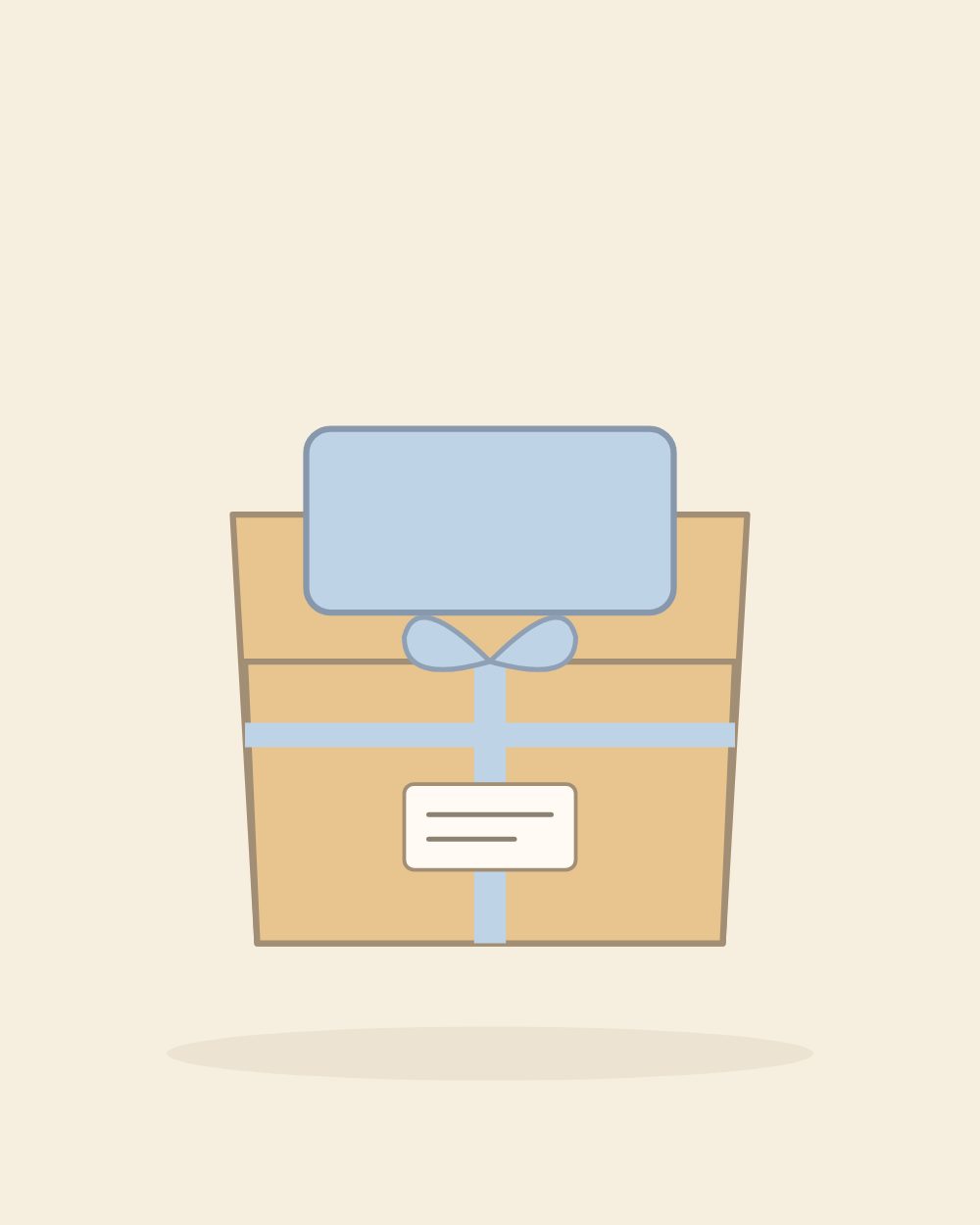 Illustration of the bath time gift box (sample image)